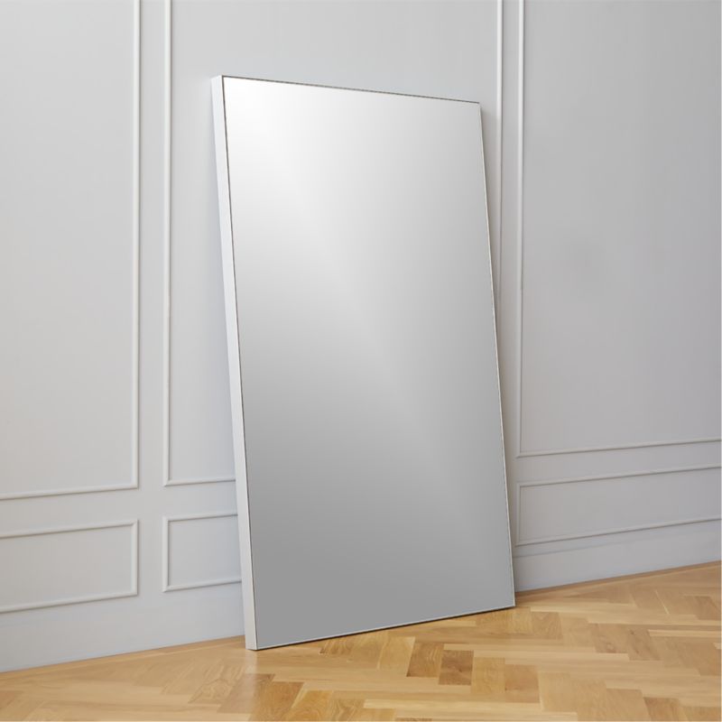 Infinity Modern Silver Full-Length Floor Mirror 48"x76" - image 3 of 6