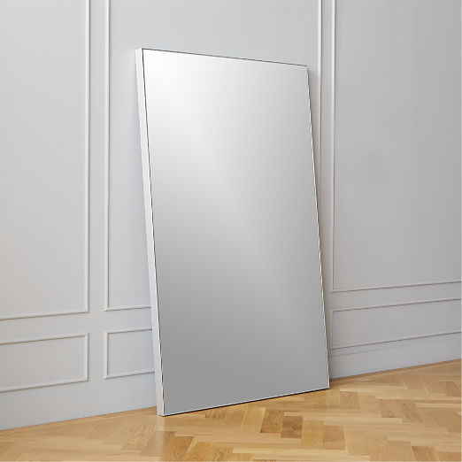 Infinity Modern Silver Full-Length Floor Mirror 48"x76"