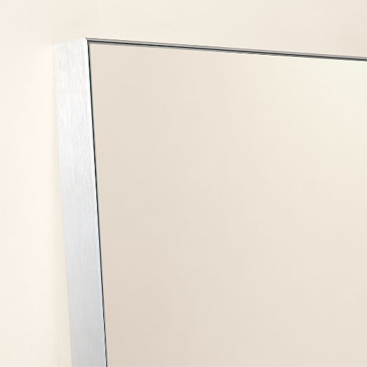 Infinity Modern Silver Full-Length Floor Mirror 48"x76"