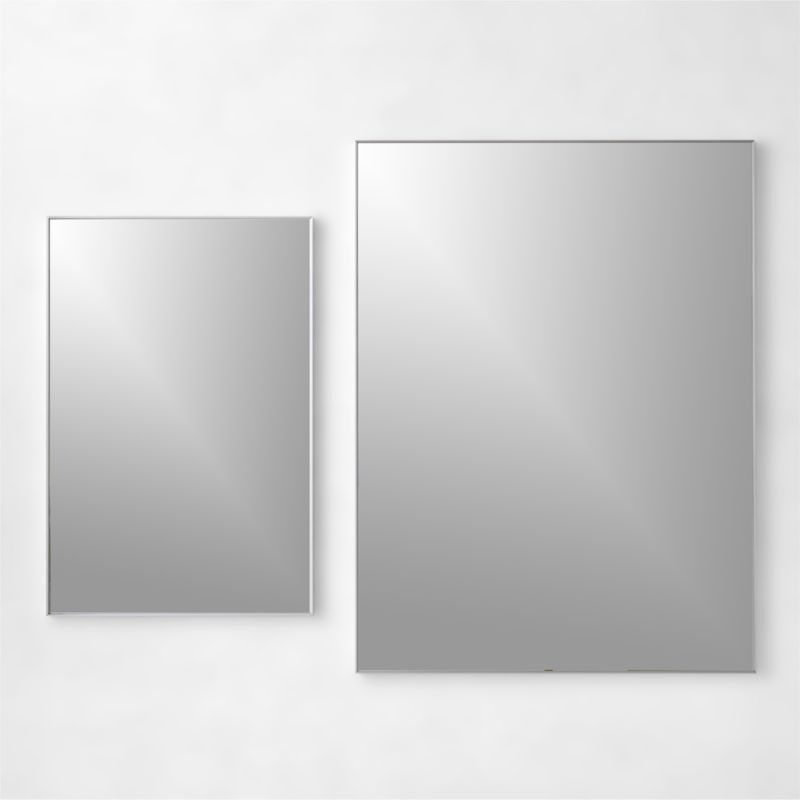 Infinity Rectangular Silver Wall Mirror 36"x48" - image 5 of 6