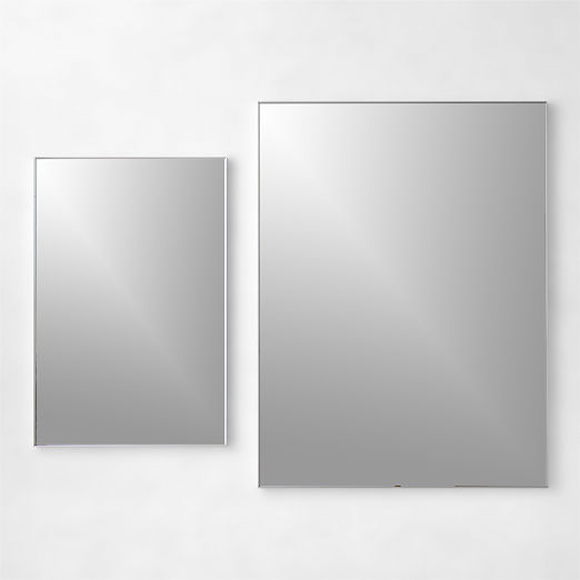 Infinity Rectangular Silver Wall Mirror 36"x48"