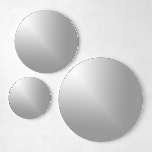 Infinity Silver Round Wall Mirror 48"