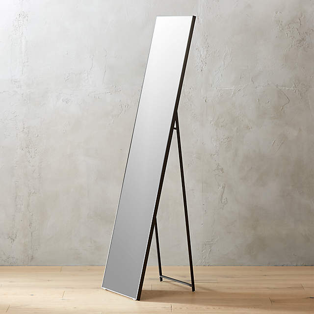 Infinity Black Standing Mirror 16 X69, How To Stand A Floor Mirror