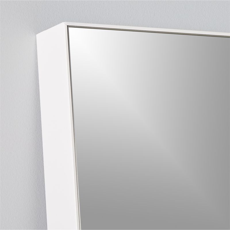 Infinity Modern White Full-Length Floor Mirror 32"x76" - image 3 of 4