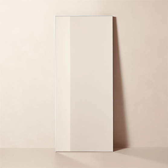 Infinity Modern White Full-Length Floor Mirror 32"x76"