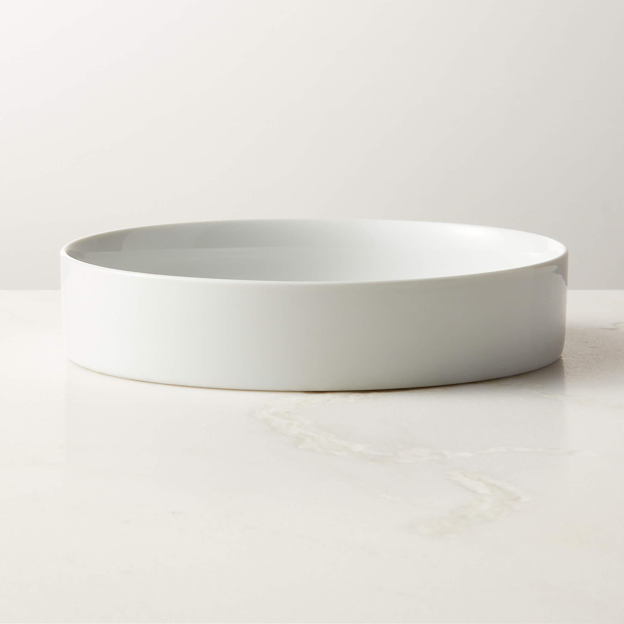 Inge Modern White Pasta Bowl CB2