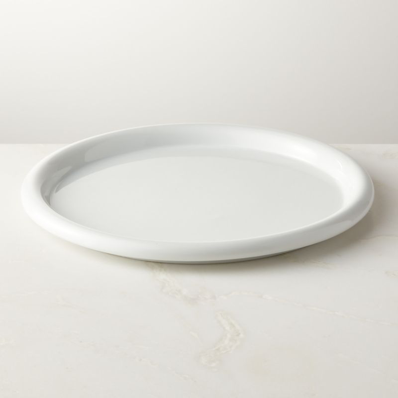 Inge White Round Pizza Serving Platter by Gianfranco Frattini - image 0 of 2