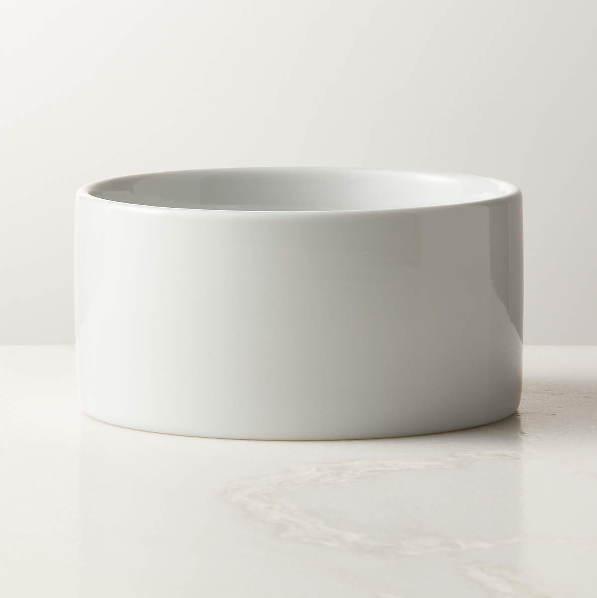 Inge Modern White Soup/Cereal Bowl + Reviews CB2