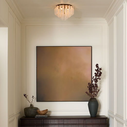 Lecko Milky Glass Flush Mount Light