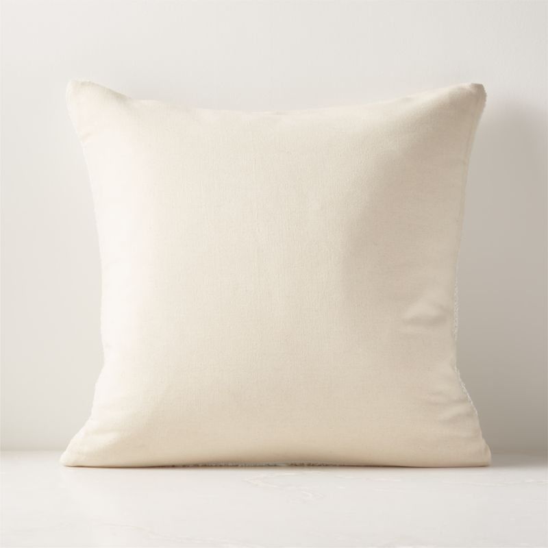 Intersect White Boucle Modern Throw Pillow with Feather-Down Insert 20 +  Reviews | CB2