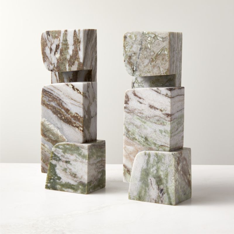 Ionic Beige Marble Sculpture - image 3 of 8