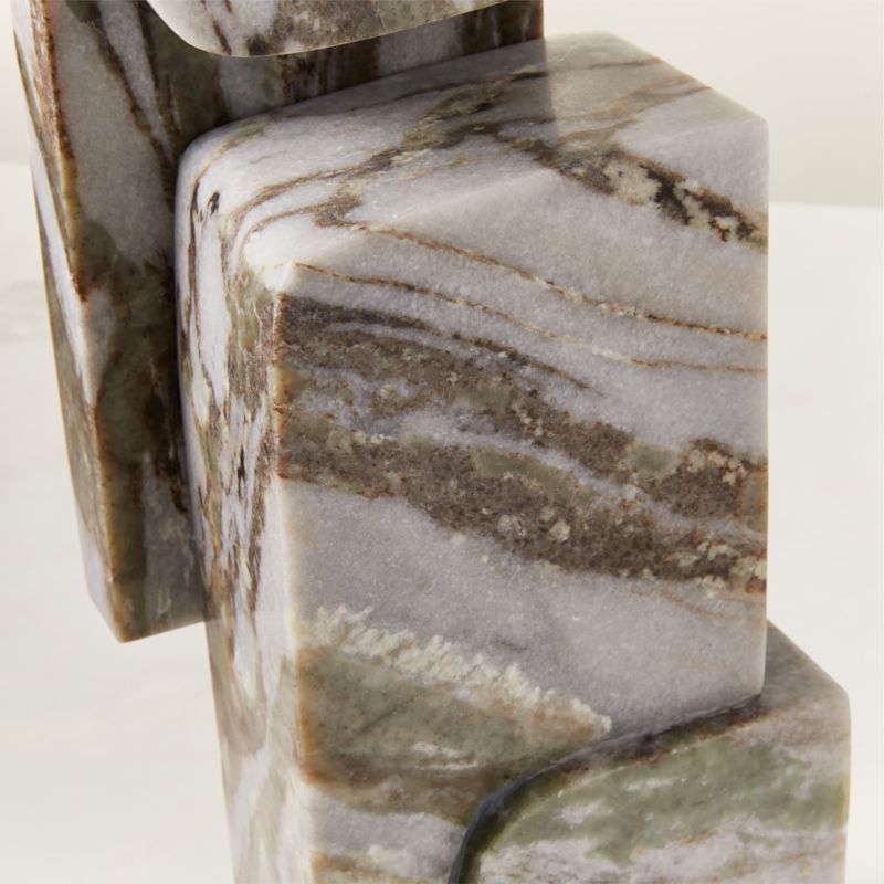 Ionic Beige Marble Sculpture - image 2 of 8