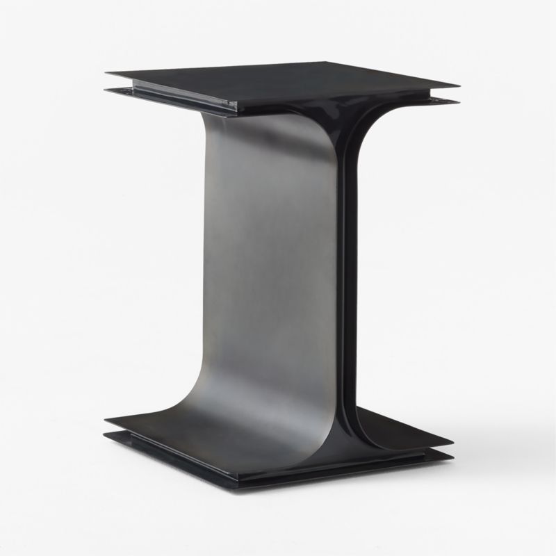 Ipsilon Black Metal Side Table - image 4 of 7