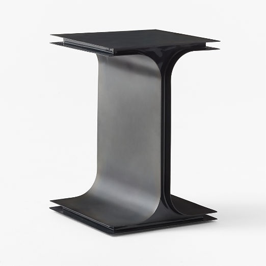 Ipsilon Black Metal Side Table