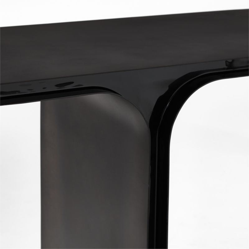 Ipsilon 53" Black Metal Console Table - image 10 of 11