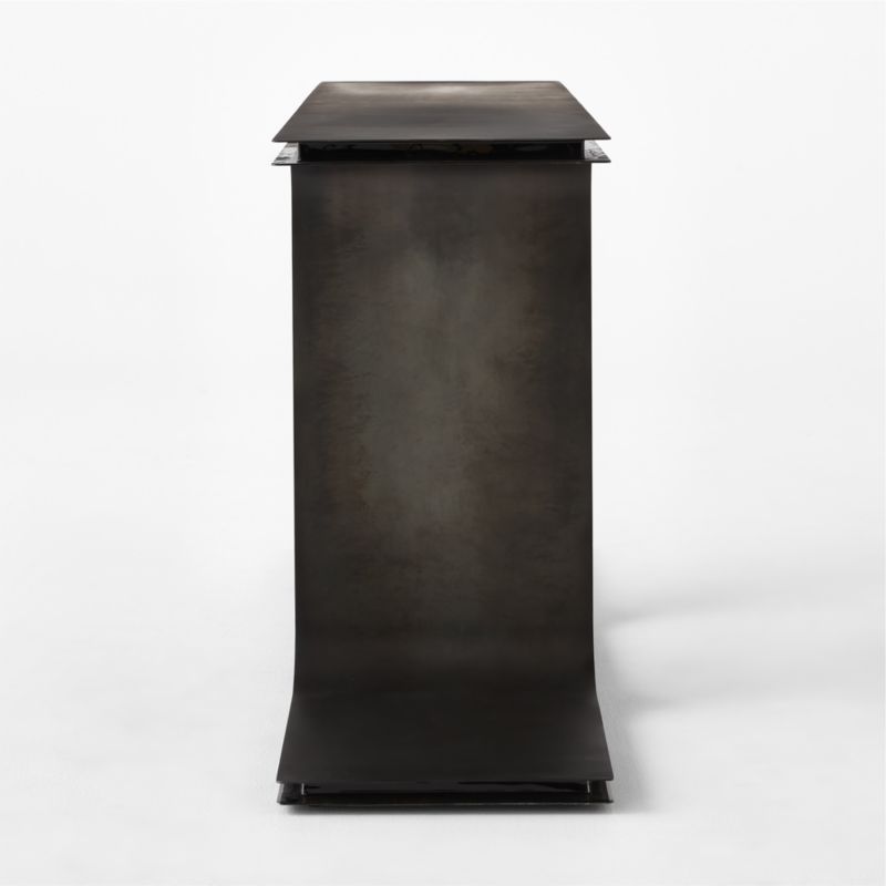 Ipsilon 53" Black Metal Console Table - image 9 of 11