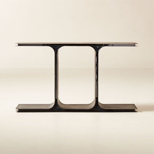 Ipsilon 53" Black Metal Console Table