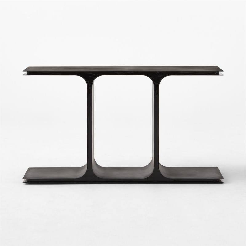 Ipsilon 53" Black Metal Console Table - image 7 of 11