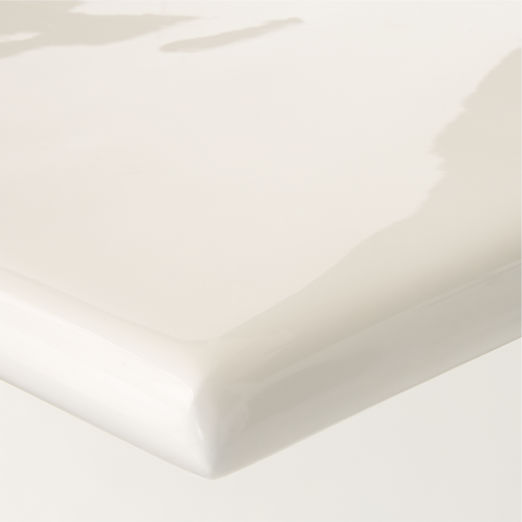Irie 100" Rectangular White Concrete Dining Table