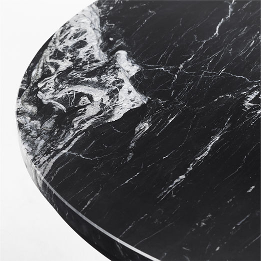 Irwin 42" Black Marble Coffee Table Model 8713 by Paul McCobb