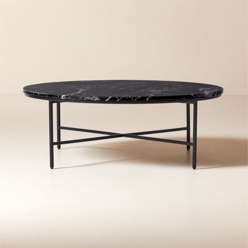 Viewing product image Irwin Black Marble Coffee Table Model 8713 by Paul McCobb - image 1 of 7