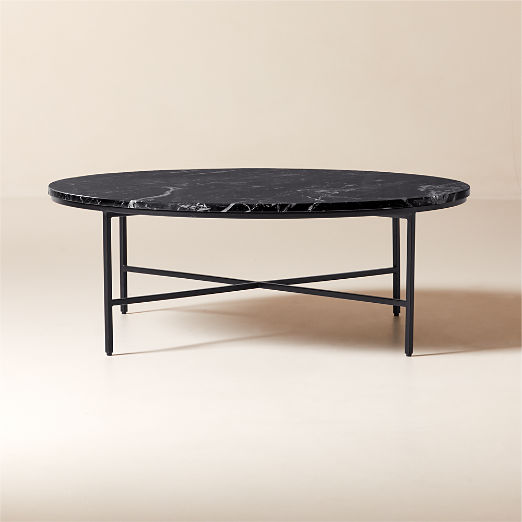 Irwin Black Marble Coffee Table Model 8713 by Paul McCobb