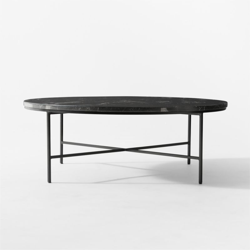 Irwin Black Marble Coffee Table Model 8713 by Paul McCobb | CB2