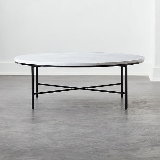 Modern Black Marble Coffee Tables CB2