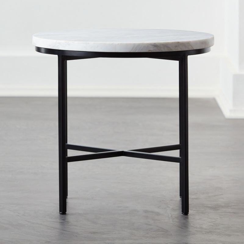 Irwin White Marble Side Table by Paul McCobb - image 0 of 8