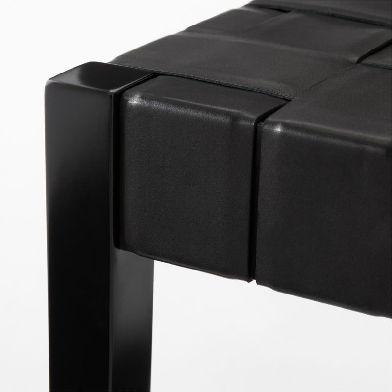 Irwin Woven Black Leather Dining Chair by Paul McCobb - image 6 of 7