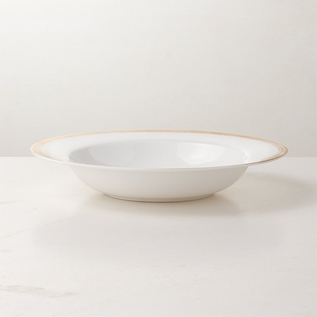 TWS CB2525 Crushed Glass Square Soup Bowls with Gold - The