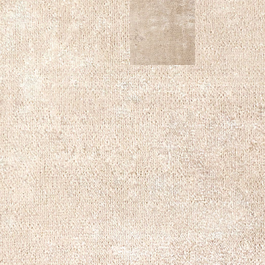 Isadore Hand-Knotted Taupe with Sienna Brown Viscose and Wool Rug Swatch 12"x12"
