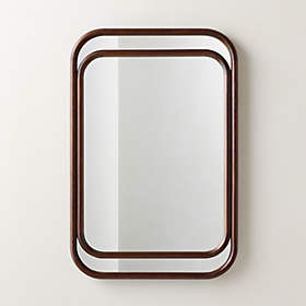 Pied-a-terre Gold Rectangular Wall Mirror 24x36