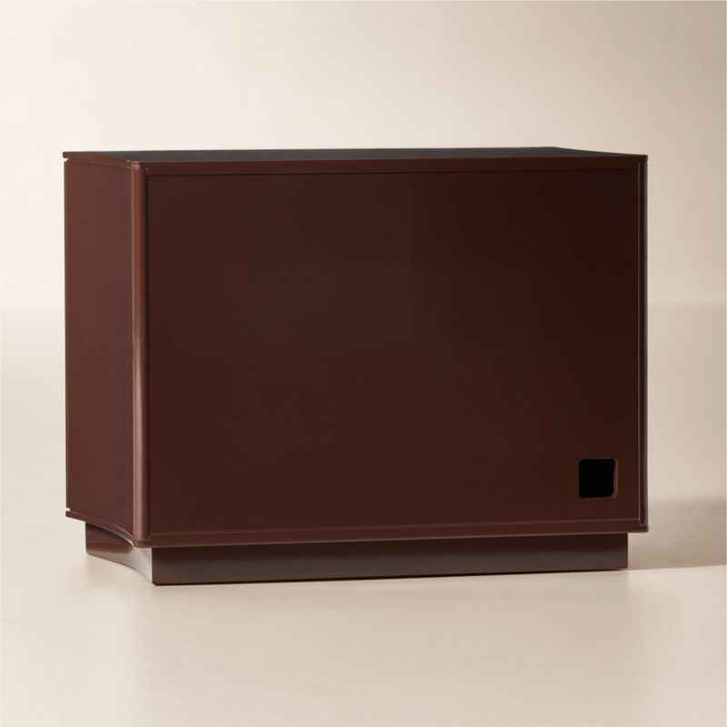 Isobel 28" Burgundy Lacquered Nightstand - image 5 of 8