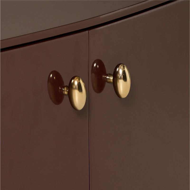Isobel 28" Burgundy Lacquered Nightstand - image 6 of 8