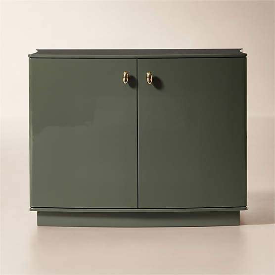 Isobel 28" Sage Lacquered Nightstand