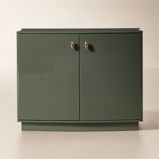 Isobel 28" Sage Lacquered Nightstand