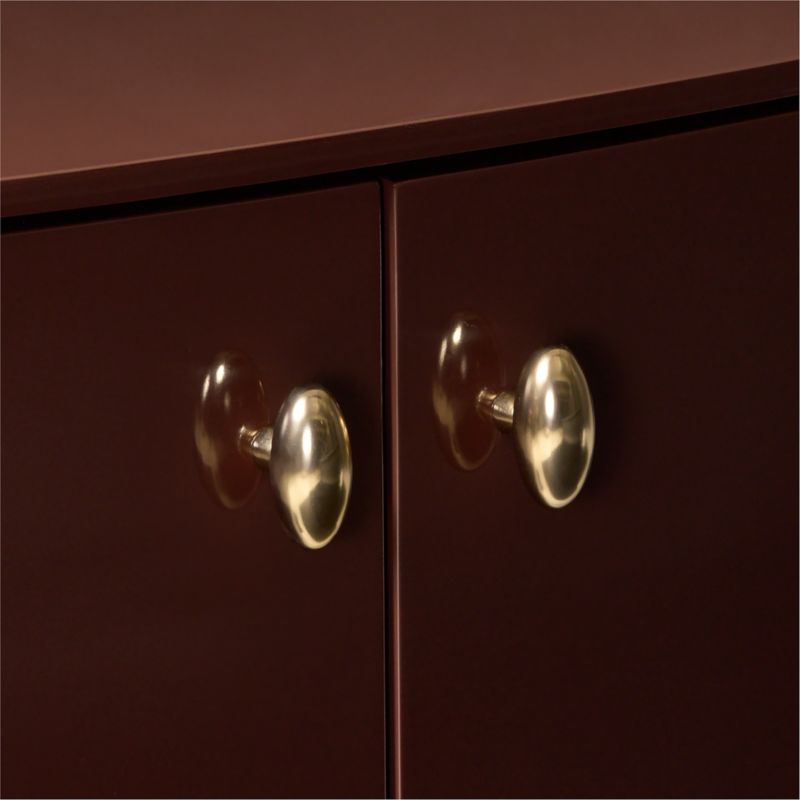 Isobel 32" Burgundy Lacquered Entryway Cabinet - image 5 of 6