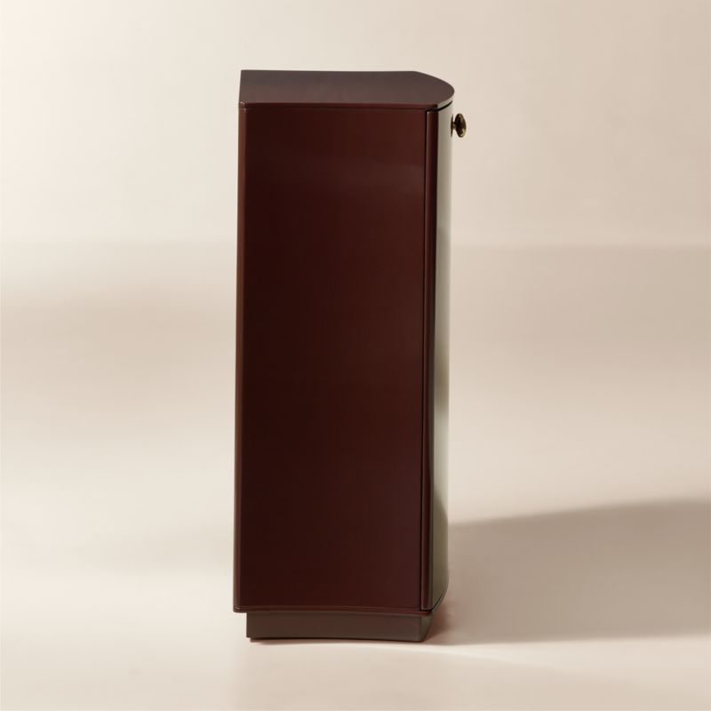 Isobel 32" Burgundy Lacquered Entryway Cabinet - image 3 of 6