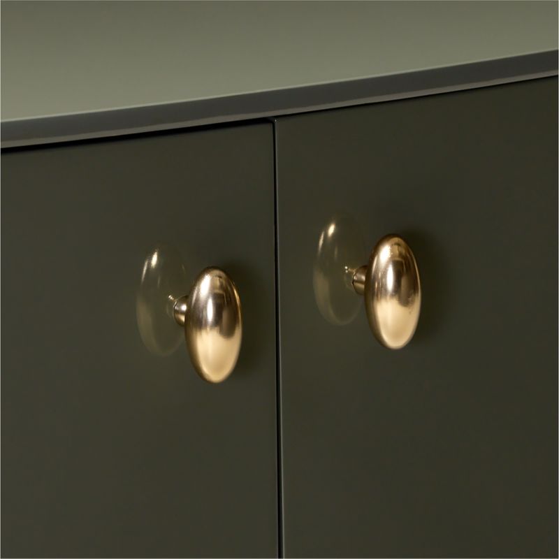 Isobel 32" Sage Lacquered Entryway Cabinet - image 5 of 6