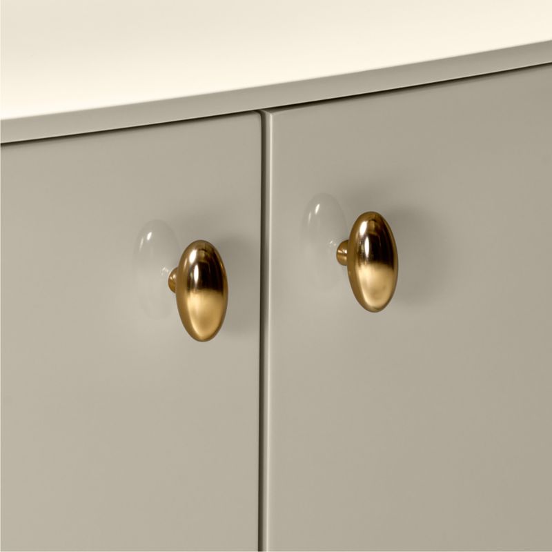 Isobel 32" Warm White Lacquered Entryway Cabinet - image 5 of 6