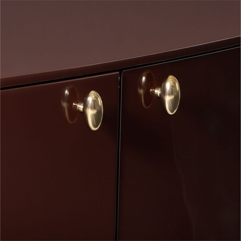 Isobel 72" Burgundy Lacquered Credenza - image 6 of 7