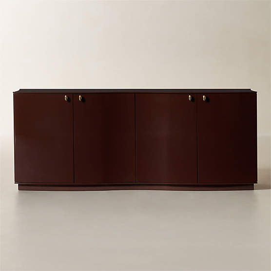 Isobel 72" Burgundy Lacquered Credenza