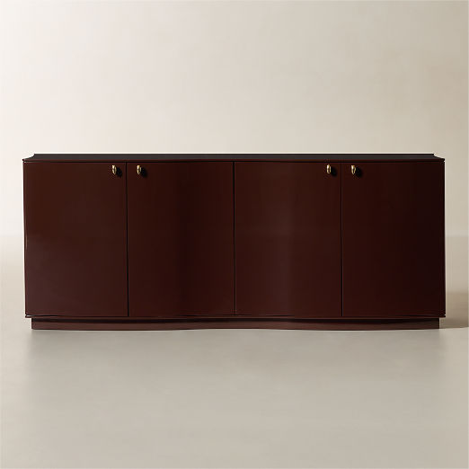 Isobel 72" Burgundy Lacquered Credenza