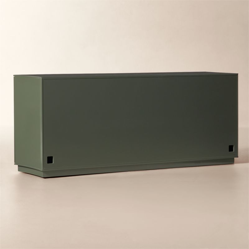 Isobel 72" Sage Lacquered Credenza - image 4 of 7