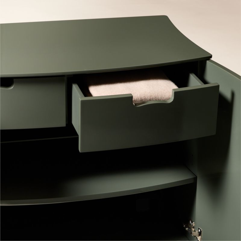 Isobel 72" Sage Lacquered Credenza - image 6 of 7