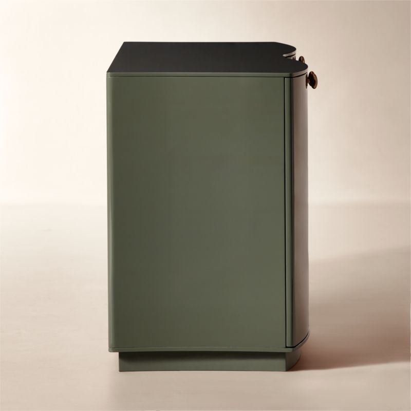 Isobel 72" Sage Lacquered Credenza - image 3 of 7