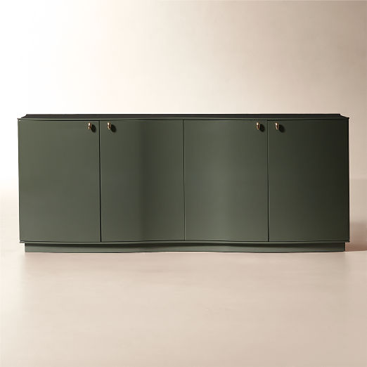 Isobel 72" Sage Lacquered Credenza