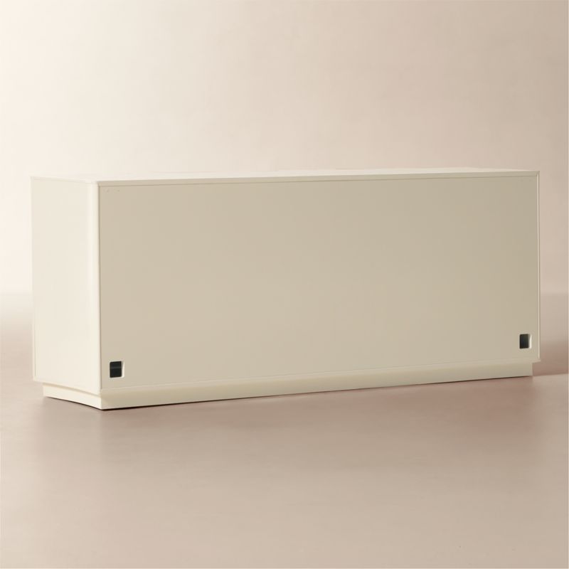 Isobel 72" Warm White Lacquered Credenza - image 4 of 7