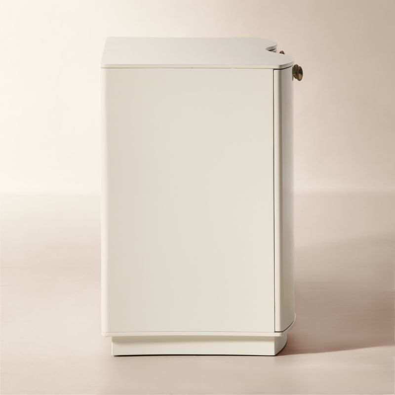 Isobel 72" Warm White Lacquered Credenza - image 3 of 7